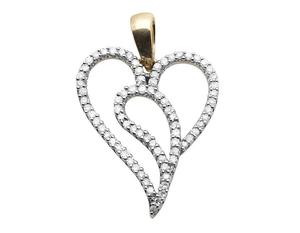 Colección de colgantes de Plata de Ley 925 en forma de corazón VVS Moissanite Diamond Iced Out para mujer - Product Image 3