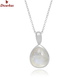 925คุณภาพสูงสเตอร์ลิงสีขาวบุษราคัมสร้อยคอจี้อัญมณีที่กำหนดเองสำหรับสุภาพสตรีและเครื่องประดับของขวัญ - Product Image 4