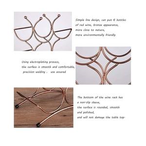 Top Selling Wine <b>Storage</b> Display <b>Racks</b> Tabletop Modern Wine <b>Bottle</b> Holder Metal Wine <b>Rack</b> - Product Image 5