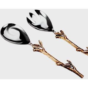 Juego de cuchara de acero inoxidable con mango en forma de corazón para servidor de ensaladas, juego de cuchara para sopa con mango de diseño Premium, gran oferta - Product Image 5