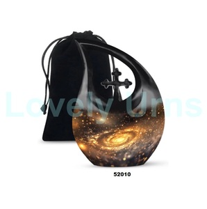 โกศใส่เถ้ากระดูกรูปกากบาทสีฟ้าสำหรับตกแต่งขี้เถ้าของมนุษย์ - Product Image 2