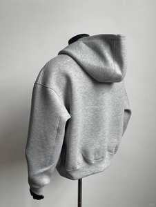 High Quality Custom 3D Embossed Logo Zip Up Hoodies for <b>Men's</b> Streetwear Kangaroo Pocket Soft Air Cotton <b>Men</b> <b>Zipper</b> <b>Hoodie</b> - Product Image 2