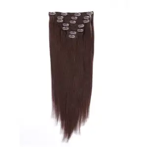 CLIP bionda più venduta nelle estensioni dei capelli 100% naturale e CLIP non trattata allineata alla cuticola nelle estensioni dei capelli
