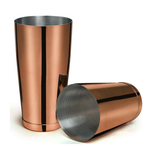 Copper Wholesale Boston Cocktail Shaker Brown Color Classic Design Mocktail Shaker Use for Bar <b>Accessories</b> Handmade in Bulk - Product Image 1