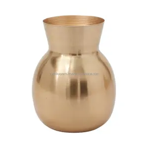 Pot en métal brossé design pour tables d'intérieur Vases à fleurs en métal pour chambre à coucher et décoration intérieure restaurants - Product Image 2