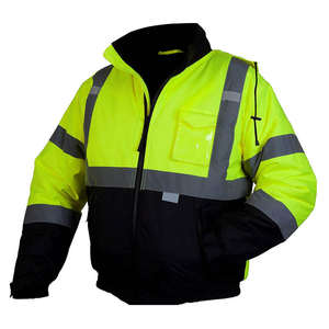 Vêtements de sécurité pour hommes, personnalisés, en gros, haute visibilité, thermiques, réfléchissants, hautement protecteurs, respirants, en toile, pour les travailleurs en extérieur - Product Image 1