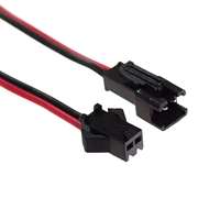 Konektor Kabel JST SM 2 Pin Kustom Pria Wanita untuk Kabel Listrik ISO9001 untuk Tembaga PVC untuk Strip LED RGB