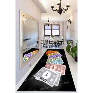 Monopoly Board Game Rug, <b>Printed</b> Rug for Modern <b>Nursery</b>, Office, Bedroom,Goblen Rug - Product Image 4