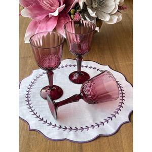 Bella cristallo prugna Set di 6 - Product Image 1