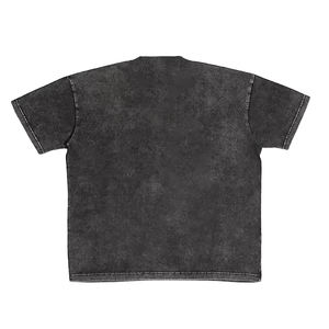 Acid Wash Oversize T <b>Shirts</b> for Men's Street Wear <b>Half</b> <b>Sleeve</b> Faded Acid Wash T <b>Shirts</b> With Custom Logo and Design OEM Service - Product Image 3