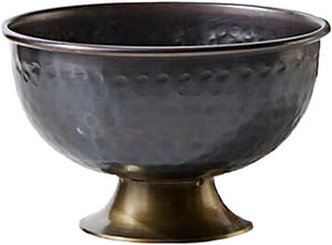 Antique Black Metal Serving <b>Bowl</b> Handcrafted High Quality Stylish Decor Dish for Fruit <b>Snack</b> for Dining Restaurants Party - Product Image 3