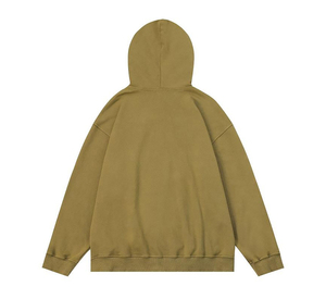 Proveedor OEM de Sudaderas con Capucha de Forro Polar con Pedrería y Lavado Ácido para Invierno, de Alta Calidad, Vintage, Ecológicas, Transpirables, Unisex, de Tejido de Algodón Grueso - Product Image 4