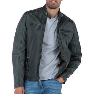 2025 Pakistan fabricant dernier Style hiver chaud hommes veste en cuir Logo personnalisé imprimé col à capuche tissu matériel - Product Image 5