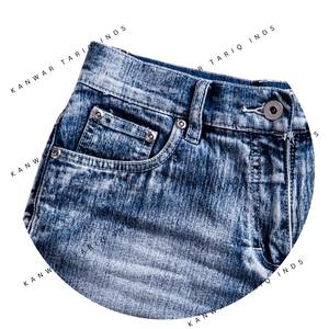 Custom Men's 100% Denim <b>Jeans</b> Pants for Spring Autumn Casual <b>Work</b> Shorts Embroidered Technics Elastic Waist Manufacturer Direct - Product Image 5