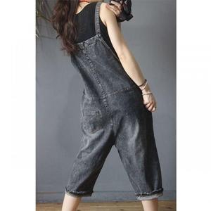 Skinny Formal Yoga Canvas ODM Big Pockets Straight Jumpsuits Ladies <b>Spaghetti</b> Strap Rompers High Waist Plus Size 2025 - Product Image 3