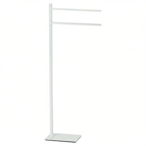 Toallero de 2 Brazos Tania White TA31 22 Gedy, 34.5x14x88cm, Diseño Moderno para un Almacenamiento Práctico de Toallas - Product Image 2