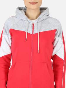Ensemble de jogging à capuche zippé d'entraînement décontracté personnalisé pour femmes Survêtements deux pièces multicolores pour l'hiver - Product Image 5