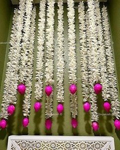 Jasmine Lotus chaîne guirlande pour décorations de mariage pour scène toile de fond Ganpati Temple décoration Haldi Mehendi décorations - Product Image 2