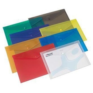 Porte-documents Rexel A4 en polypropylène, 33,5 x 23,5 cm, capacité de 150 feuilles, couleurs assorties - Product Image 1