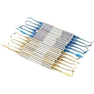 Juego de 6 Espátulas de Resina Compuesta Dental con Cabeza Recubierta de Titanio, Mango Grueso, Juego de Restauración, Instrumento Dental - Product Image 6