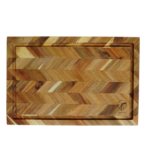 Tabla de Cortar de Cocina de Madera de Acacia de Primera Calidad, Diseño en Espiga, Ecológica, Duradera, No Tóxica, 2.0 cm de Grosor - Product Image 2