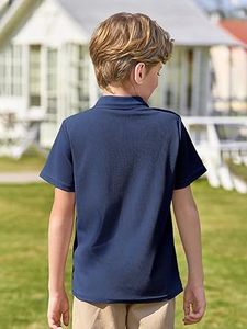 Tops Quality Kids 2025 Wholesale Children Toddlers Summer Clothes Custom Shorts Sleeved Blue <b>Boys</b> Children's <b>Polo</b> TShirts - Product Image 2