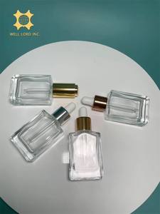 Envases de fragancia de vidrio mate grabados personalizados elegantes 30ml tapón de rosca recargable para perfume y crema de ojos - Product Image 3