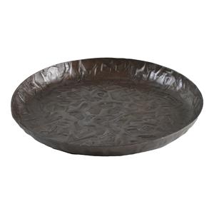 Bandeja de Servicio Redonda y Elegante con Acabado Plateado, Diseño de Metal y Mármol, para Alimentos, Decoración de Restaurantes, Hoteles y Hogar - Product Image 5