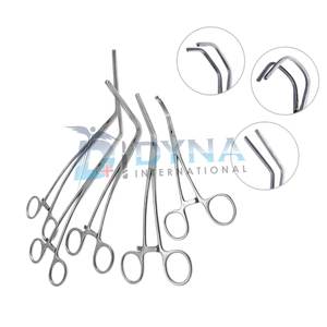 Juego de abrazaderas vasculares aórticas Abrazadera de exclusión Instrumentos quirúrgicos cardiovasculares 5 piezas de acero inoxidable - Product Image 2