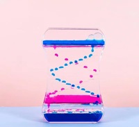 Sablier à mouvement liquide en acrylique écologique personnalisé pour le soulagement du stress, minuteur de fidget