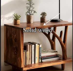 Table d'appoint en chêne rustique - Product Image 3