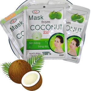 CocoGlow Facial Cocoon Mascarilla de coco nutritiva/Mascarillas de coco de alta calidad - Product Image 5