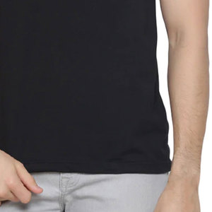 T-shirt pour homme en coton 100% respirant et à séchage rapide, couleur unie, décontracté et sportif, avec service de conception personnalisée OEM - Product Image 6