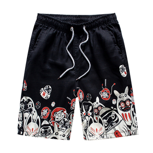 2023 nuevos pantalones de playa para hombre, pantalones cortos estampados a la moda de cinco centavos, pantalones de playa informales holgados, pantalones para deportes acuáticos al aire libre para hombres - Product Image 4