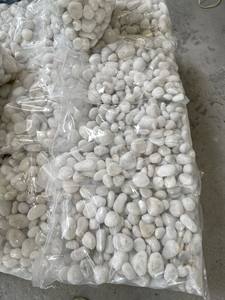 Piedra de guijarro blanco nieve piedra blanca natural piedra de huevo paisaje - Product Image 4