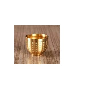 Cuenco de latón de diseño único, tazón de latón pulido y brillante, hecho a mano, tamaño pequeño - Product Image 1