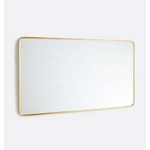 Solid Brass <b>Mirror</b> Frame for <b>Industrial</b>-themed Living Rooms Oval Shape Design Brass <b>Mirror</b> Frame to Get At Best Rate - Product Image 4