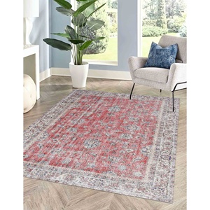 Tapis imprimé : Floral, Salle de bain, Entrée, Antique, Turc, Bohème, 3D, Mariage, Rouge, Tapis à poils doux - Product Image 1