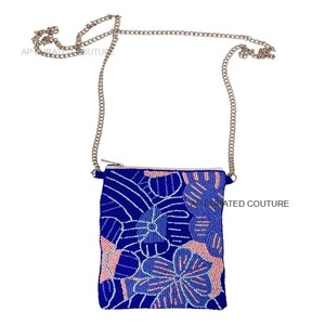 Elégant sac mobile bohème perlé à la main pour femmes inspiré des vagues de l'océan pour les vacances à la plage de fabrication indienne - Product Image 4