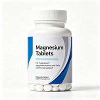 Étiquettes personnalisées OEM Haoxuan pour bouteilles de suppléments de magnésium, autocollants imprimés imperméables en film mat pour l'emballage de produits nutritionnels