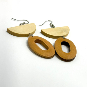 Pendientes colgantes de ratán de forma redonda, joyería multicolor para mujer al mejor precio con diseños novedosos de accesorios de Vietnam - Product Image 2