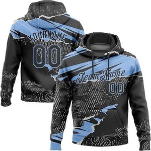 OEM logo Poliéster Algodón Jersey Béisbol Sudadera con capucha Nombre personalizado Número Gradiente Essentials Béisbol Hombres Sudaderas - Product Image 3