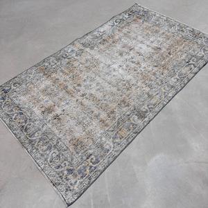 Alfombra Turca Vintage con Acentos Persas, 3.7x6.3 pies (112x192 cm), Azul - Product Image 2