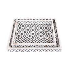 Bandeja de Nácar Hecha a Mano de Alta Calidad para el Hogar y Hoteles, Bandeja de Servicio para la Industria Hotelera, Bandeja para Servir Alimentos - Product Image 6