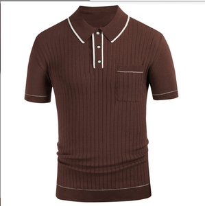 Polo de Golf pour hommes de haute qualité nouveau maillot d'été hommes revers à manches courtes affaires décontracté polo tricoté - Product Image 2