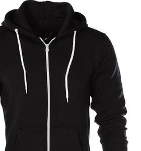 Sweats à capuche pour hommes de luxe en gros, couleurs personnalisées, tissu en molleton 100% coton, fermeture éclair noire, toutes les tailles disponibles, utilisation hivernale - Product Image 2