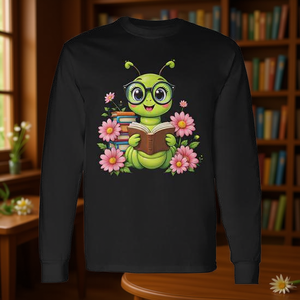 Costume da Lettore Kawaii per la Giornata Mondiale del Libro, Maglietta a Maniche Lunghe Promozionale a Tema Verme della Lettura - Product Image 3