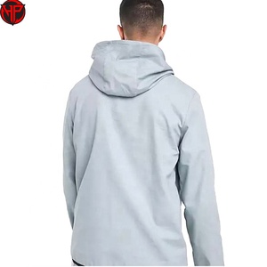 Finer Threads <b>Men's</b> Winter Hooded Quilted <b>Jacket</b> 100% Polyester Canvas <b>Half</b> <b>Zip</b> Front Pockets Vintage Nylon - Product Image 6