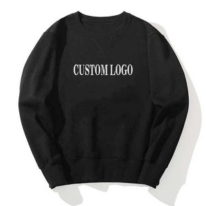 Qualité supérieure surdimensionné hommes pull sweat 100% coton polaire hommes sweats col rond Logo personnalisé basics sweats - Product Image 5