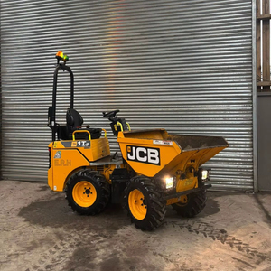 JCB 1T-2 Hi Tip Dumper, Retroexcavadora, Cargadora Frontal, Tracción en las 4 Ruedas, Motor, Mini Remolque Volquete - Product Image 1